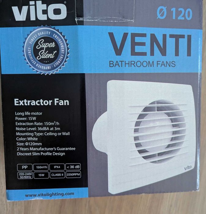 Вентилатор за баня VITO 120