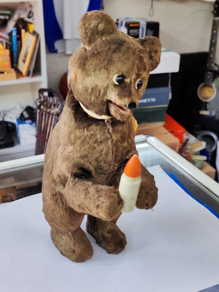 Стара руска механична играчка мече
