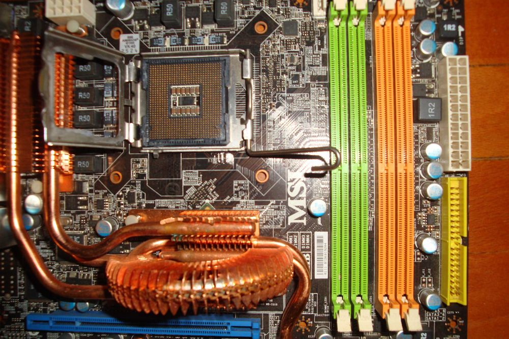 placa de baza retro vintage msi p7n diamond model dosebit