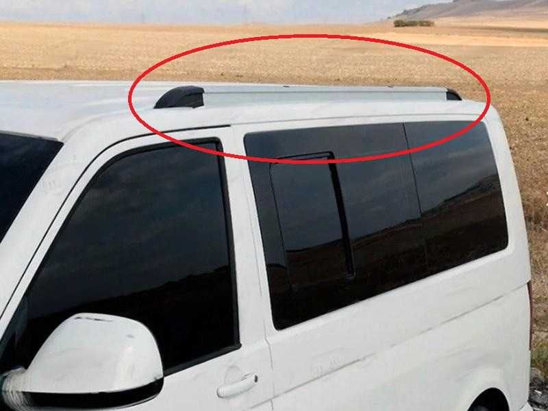 Интегрированные рейлинги VW T4, T5, T6 (серебро)