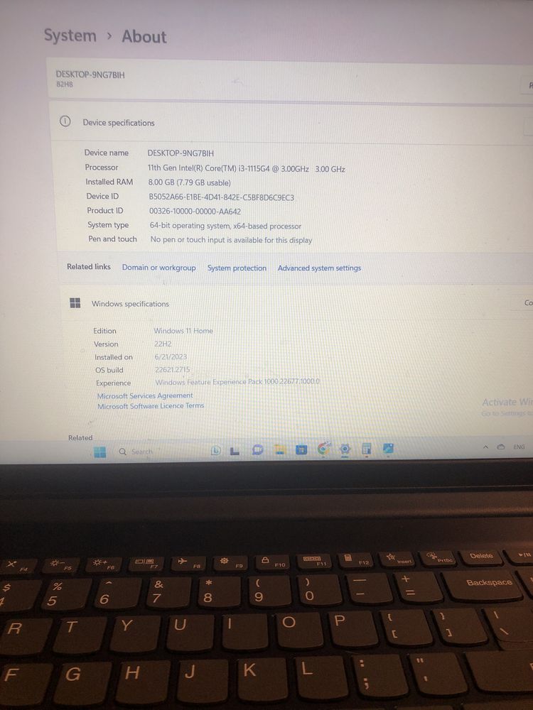 Laptop lenovo blue bun pentru serviciu scoala etc