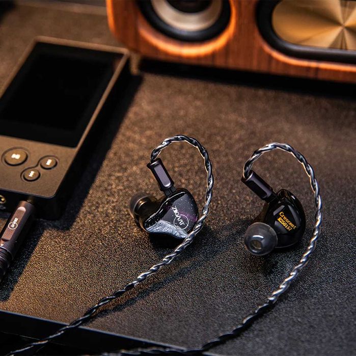 ZiiGaat Crescent Premium 2DD+2BA Hybrid IEM Casti HIFI Noi, Cutie