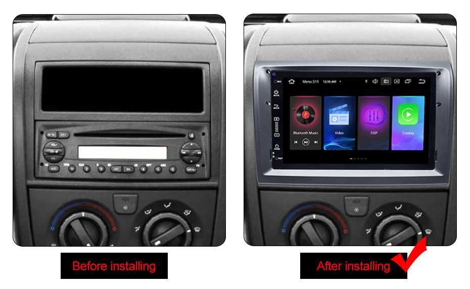 Navigatie Android 14 Fiat Ducato Peugeot Boxer Citroen Jumper + CAMERA