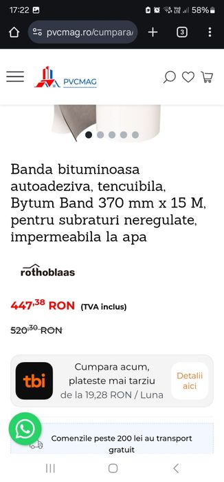 Banda bituminoasa rothoblass