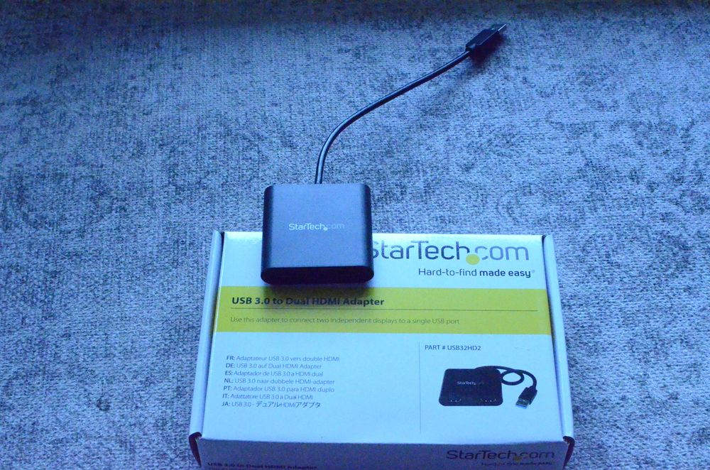 Startech dual display extender 2 hdmi from usb 3.0