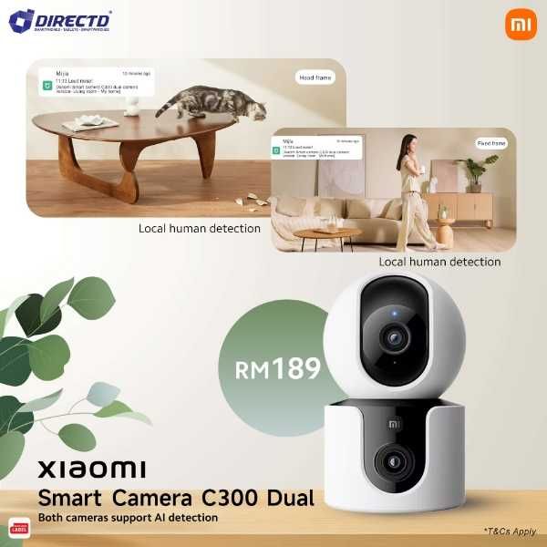 Xiaomi C300 Dual — умная камера видеонаблюдения 360°. Есть доставка