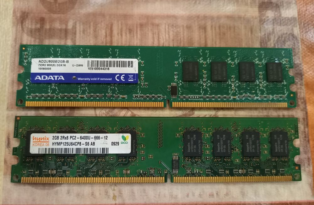Ram  2+2GB DDR2 800Mhz