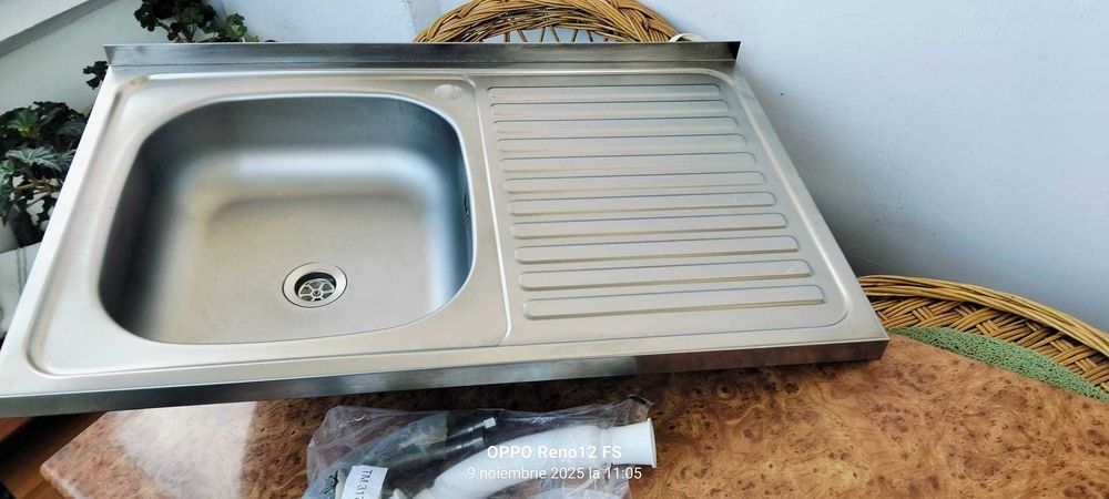 Chiuveta inox anticalcar & blat bucatarie