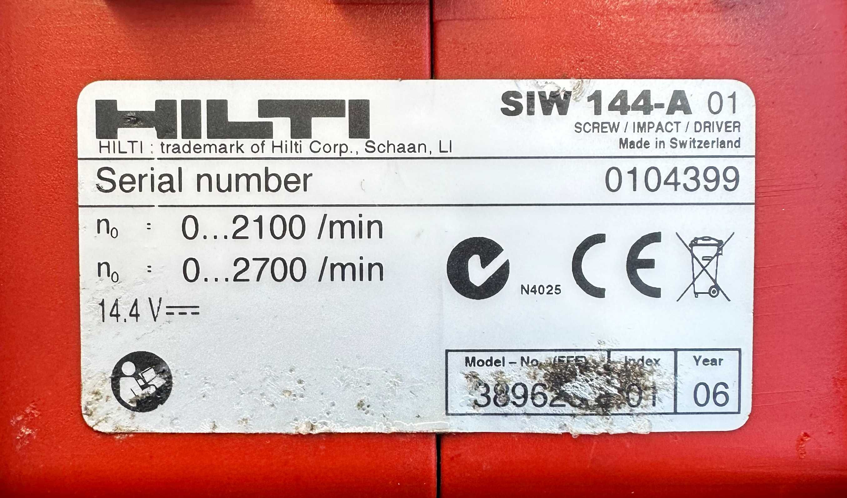 Hilti SiW 144-A - Двускоростен гайковерт 14.4V 2.6Ah