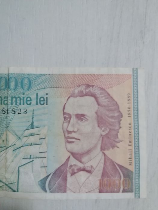 Vând bagnotă românească 1000 lei septembrie 1991 in stare bună