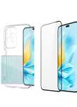 Honor 200 Lite/Smart Husa TPU Slim Neagra / Clara si Folie Sticla 6D