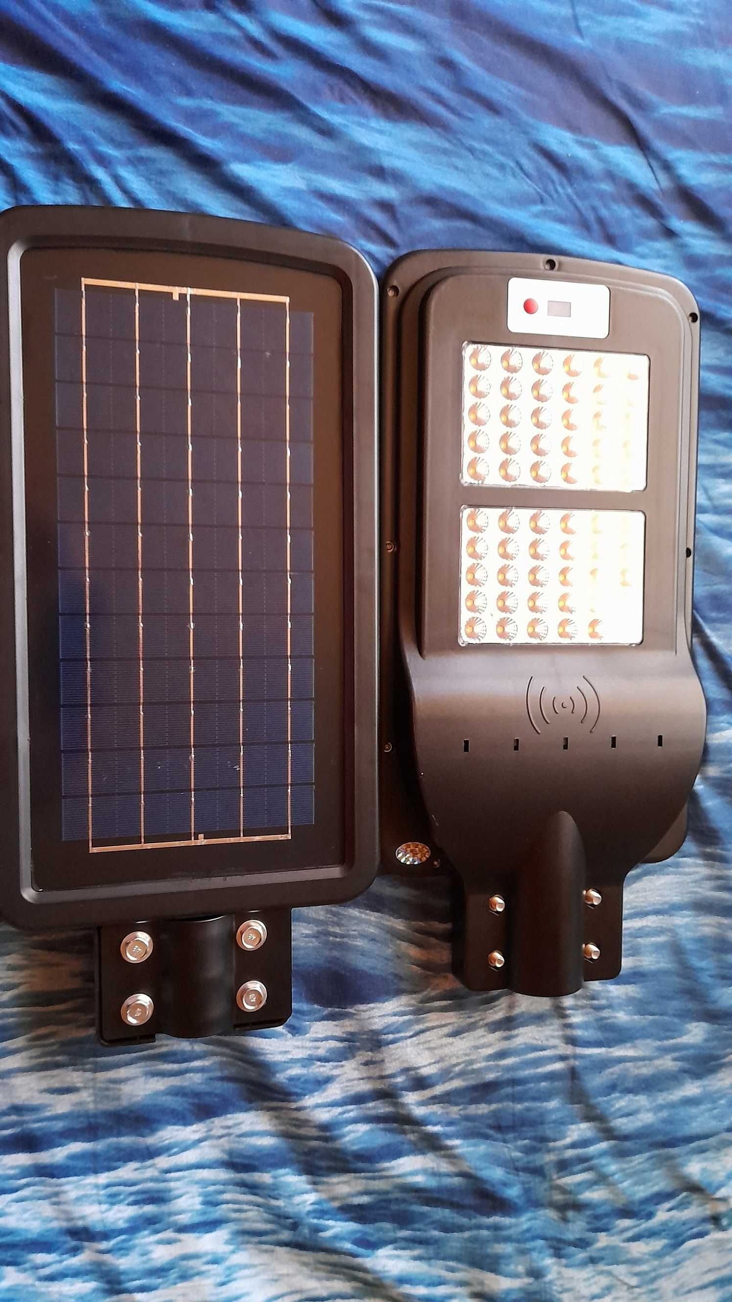 Lampa solara stradala 250w senzor miscare telecomanda teava suport