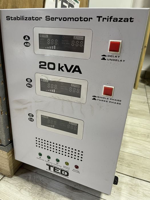 Stabilizator Trifazat cu Servomotor TED 30KW Garantie!
