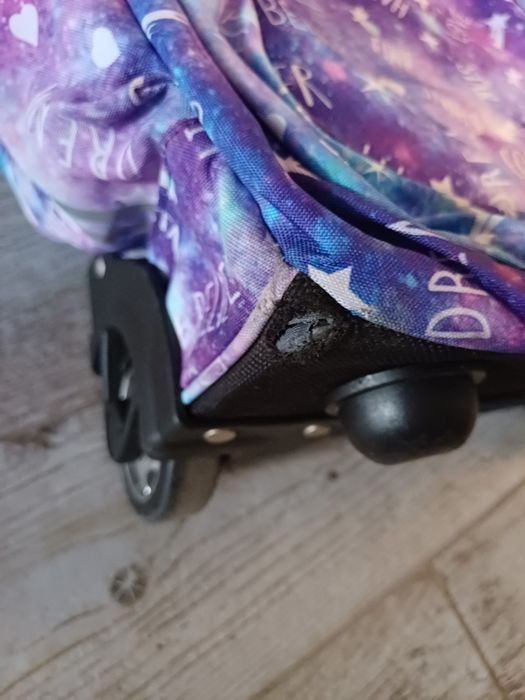 Ghiozdan tip troler St.Majewski St.Right Galaxy Girl, 3 compartimente,