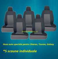 Huse scaun auto dedicate SHARAN, TOURAN, GALAXY 5 locuri