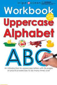 Invata literele de tipar. Scrie si sterge. Workbook Uppercase Alphabet