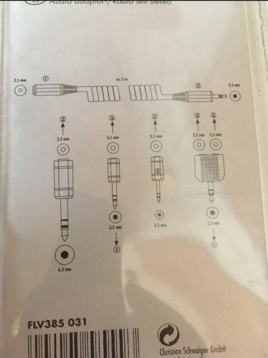 Set cablu,adaptor audio cu lungime de pana la 5 metri