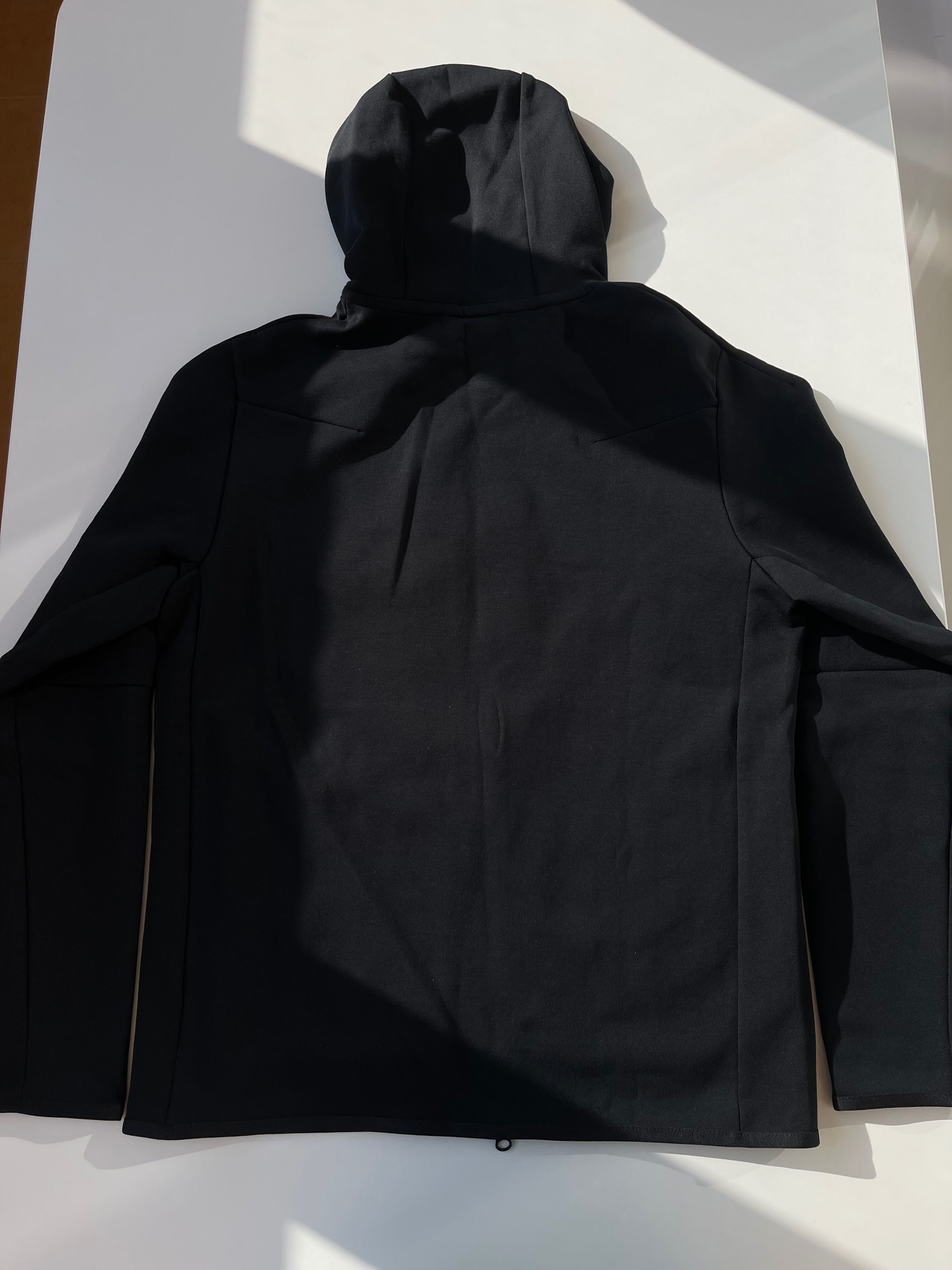 Горнище Nike tech fleece black and green