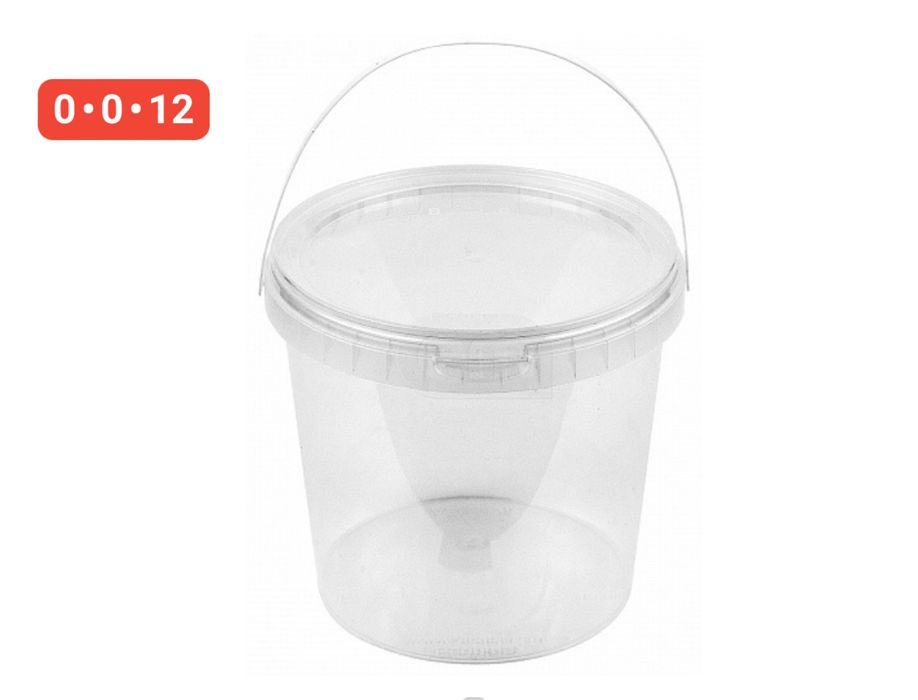 Срочно продается прозрачное ведро 1л