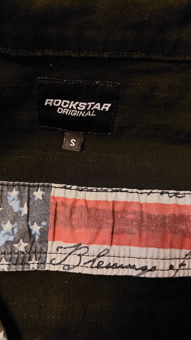 Jacheta jeans negru barbati ROCKSTAR