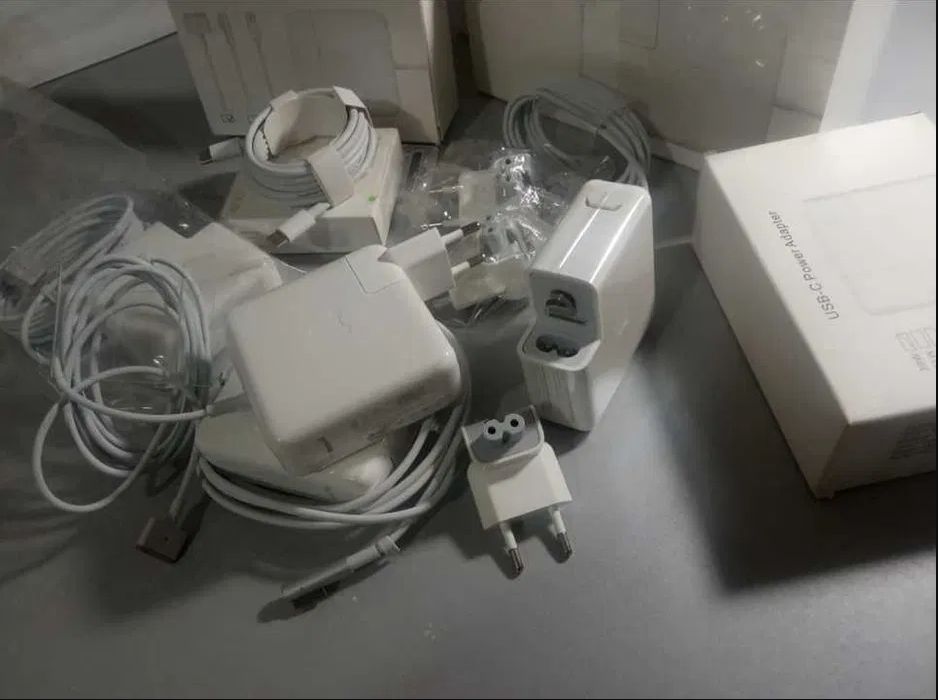 оригинальный шнур Type-c и зарядка блок питания от макбука