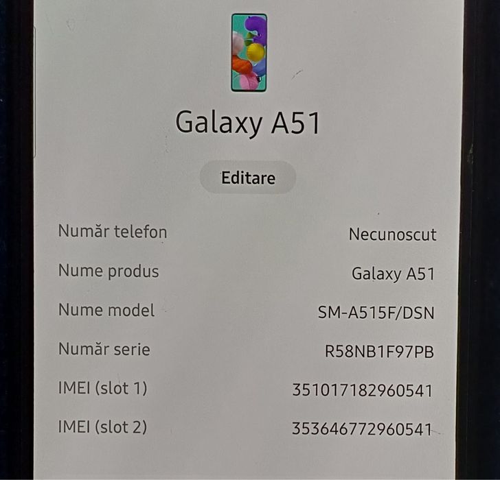 Samsung galaxy A51