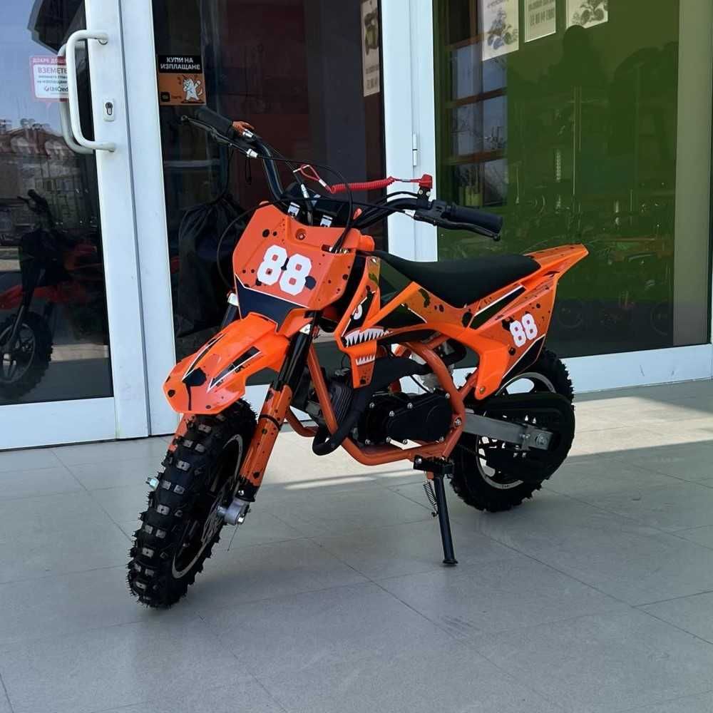 Детски бензинов кросов мотор, DIRT BIKE, 50cc, двутактов двигател