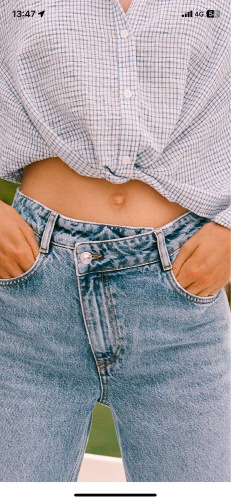 Zara нови дамски  дънки