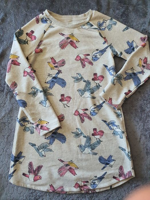 Rochie / tunica fete, 8, 9, 10 ani, 134-140, pasari, H&M