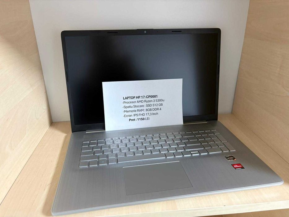 Laptop HP 17-cp0081 AMD Ryzen 3 5300u SSD 512 RAM 8GB * devicexchange