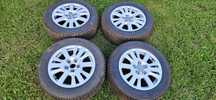 Jante aliaj impecabile AUDI A6 C6 - anvelope 225/55/R16 de vara  NOI