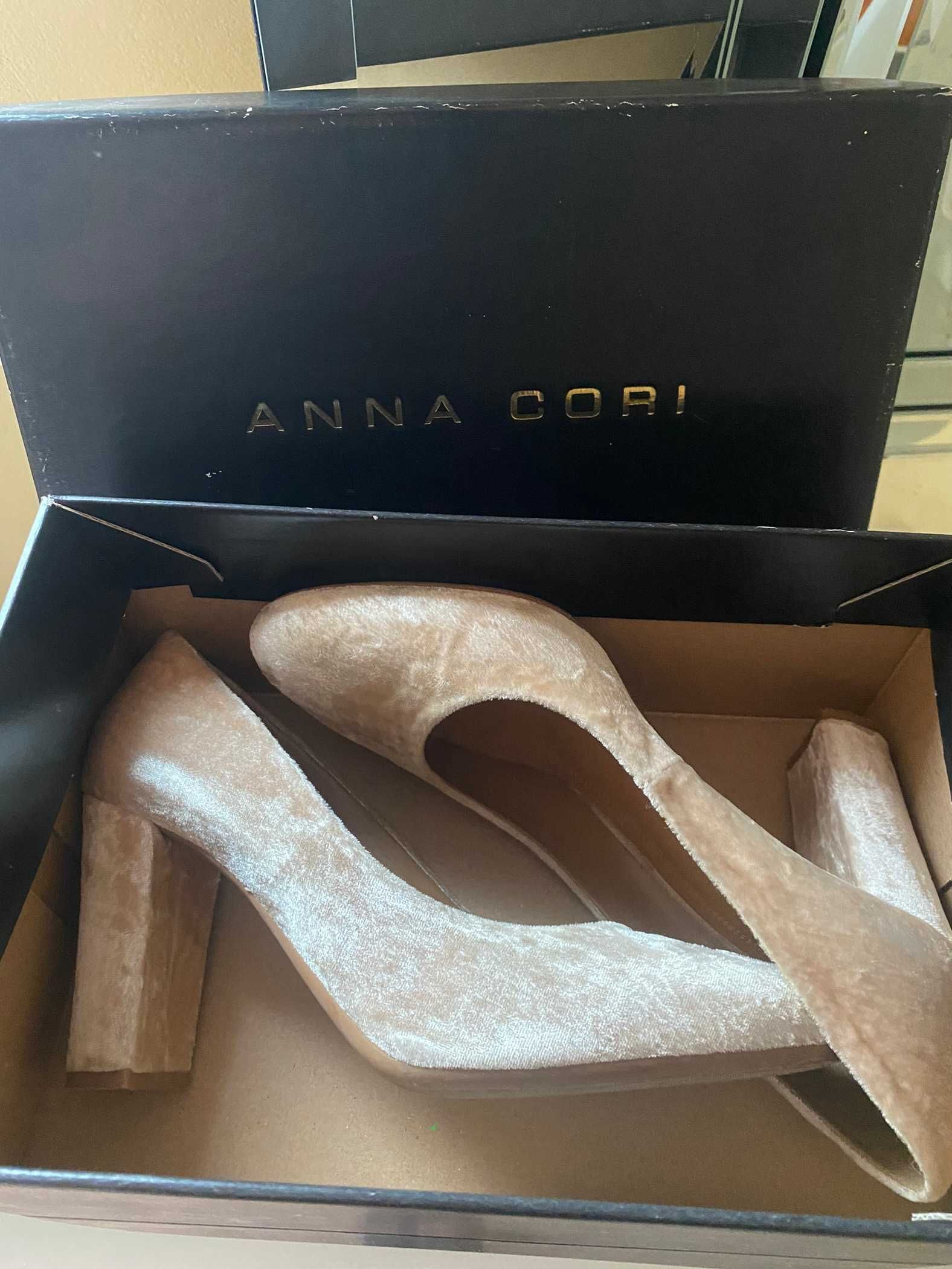 Pantofi Anna Cori - 39 - catifea