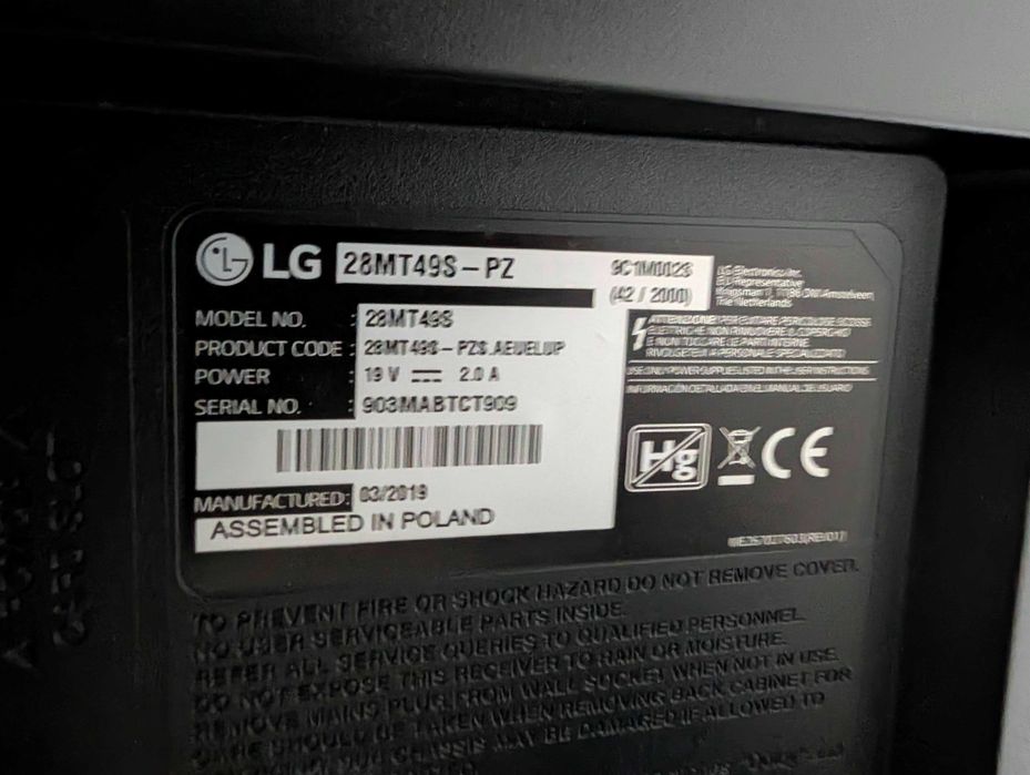 Smart TV Televizor LED Smart HD, 70 cm, LG 28MT49S, MTV28MT49S