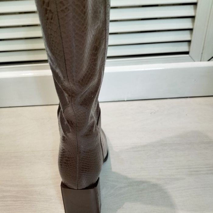 Сапоги зимние  кожаные