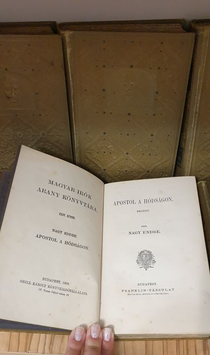Colecție rară – „Magyar írók arany könyvtára” – Grill Károly, 1908 – 1