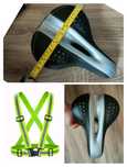 Șa bicicleta și ham verde Elastic Reflectorizant