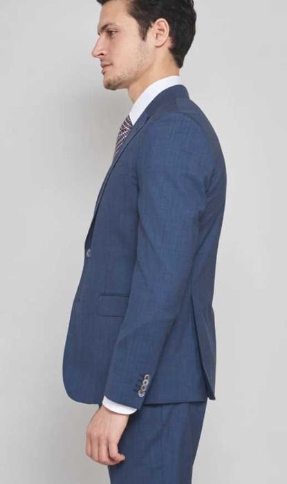 Sacou blazer slim 52 XL premium Brice London lana super 120's navy
