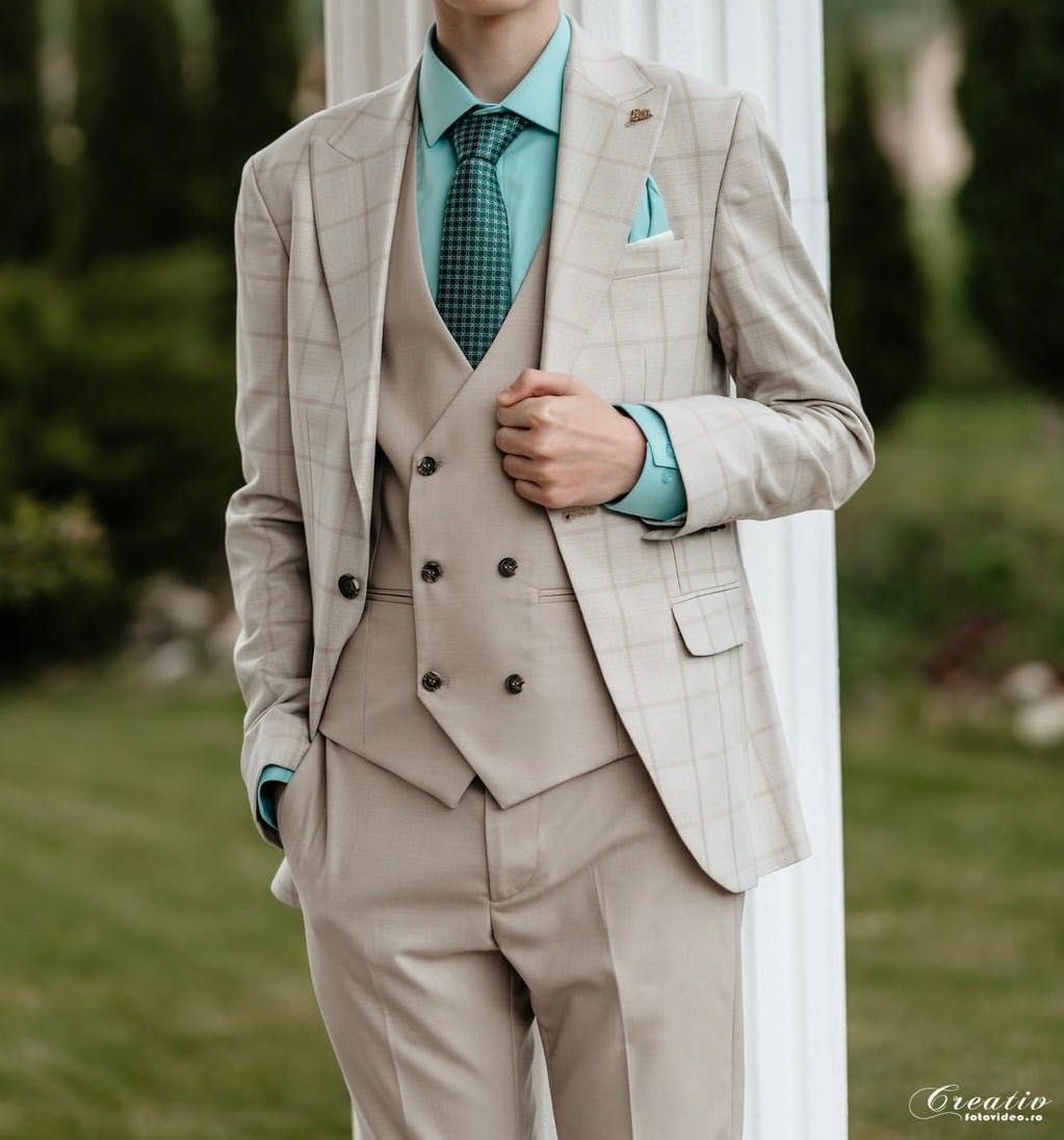 Costum elegant  băiat cadou cămașă +cravata