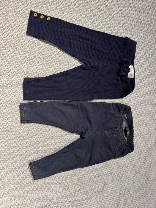 Штанишки- джоггеры на 0-12 мес