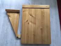 Маса дървена за кухня за стената