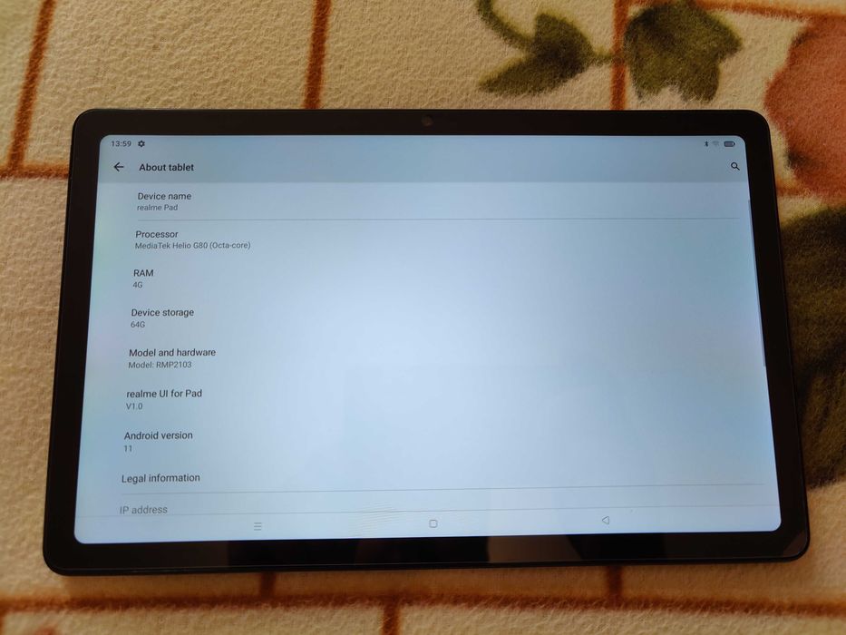 Tableta Realme Pad RMP2103 10.4" 4GB / 64GB