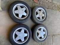 roti RETRO R14, Jante aliaj aluminiu cu cauciucuri Renault Symbol Clio