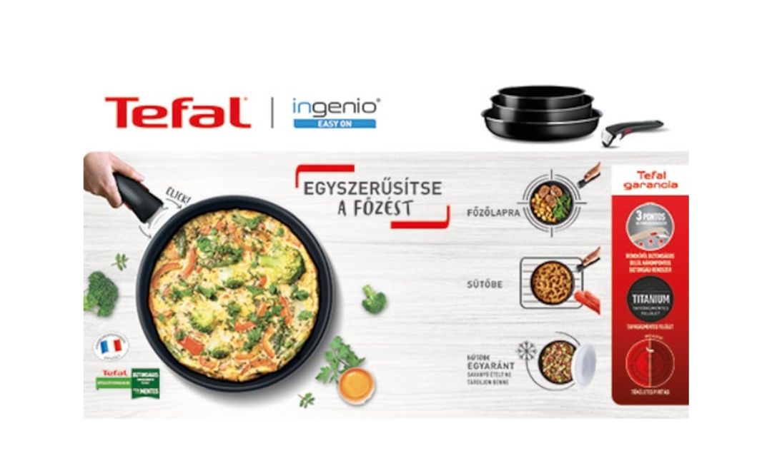 Комплект тигани Tefal L1599302, Ingenio Easy On, 3 части
