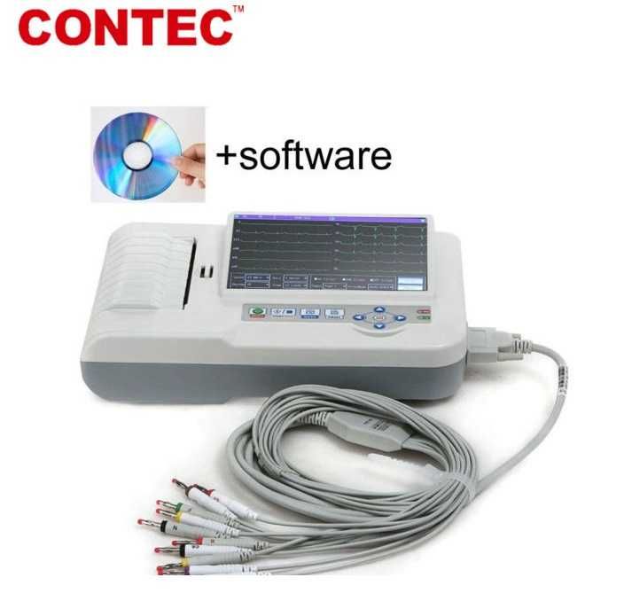 Electrocardiograf NOU în garanție ,,Contec CMS 600G,, și consumabile.