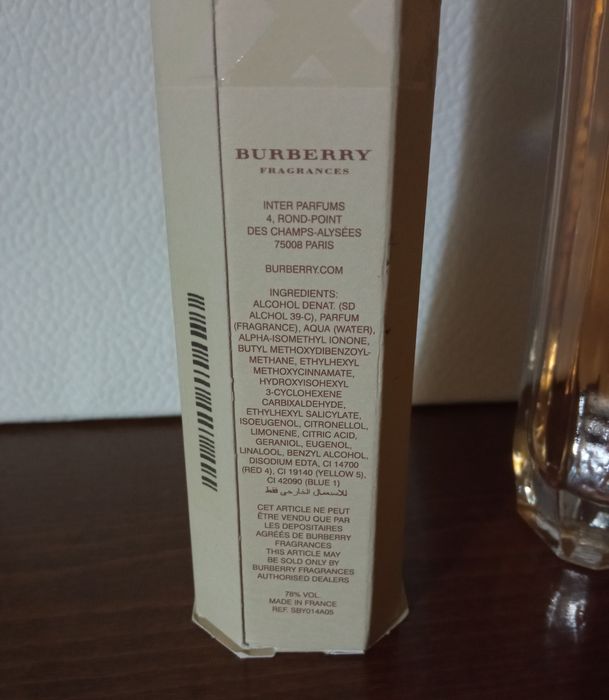 Парфюм Burberry Body. Снятость