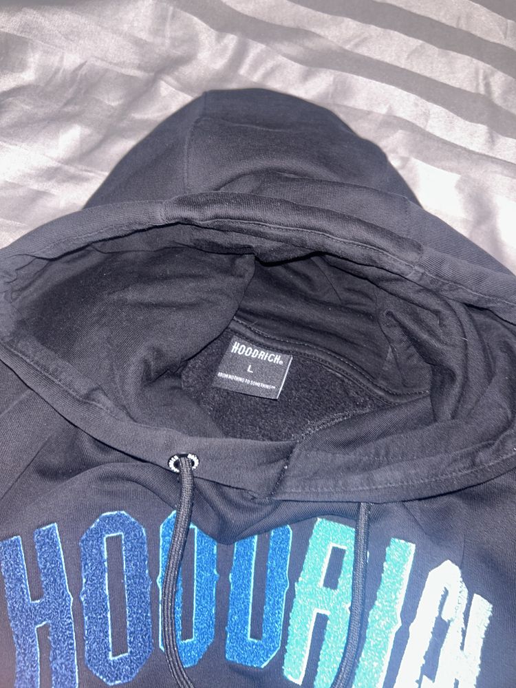 Hanorac hoodrich negru/albastru
