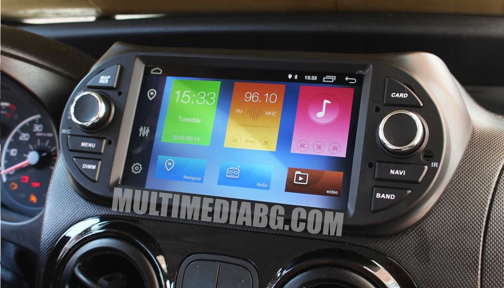 Fiat Fiorino-Qubo 2008 - 2017 Мултимедия Навигация Android