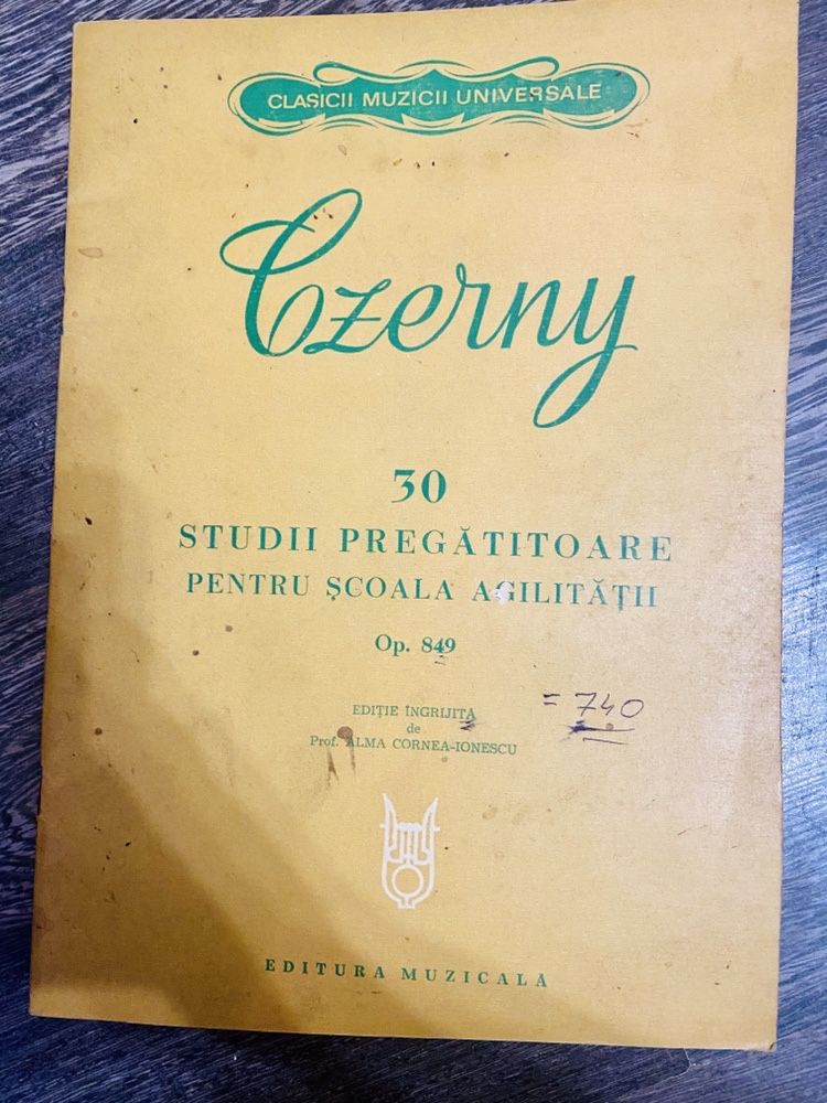 Czerny 1979 Studii pregatitoare Scoala Agilitatii
