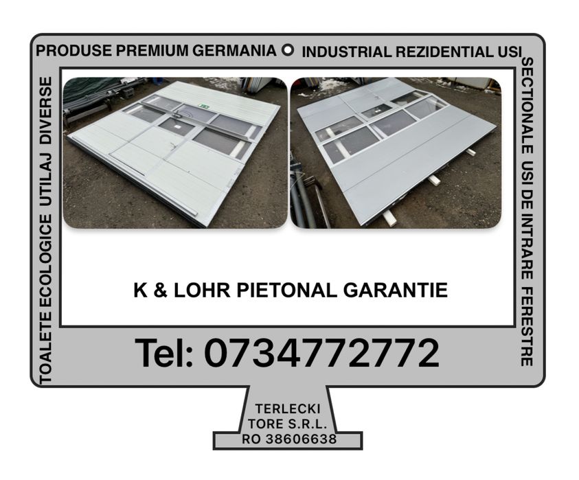 USA SECTIONALA INDUSTRIALA  garaj K & Lohr H 405 x L 338 Garantie