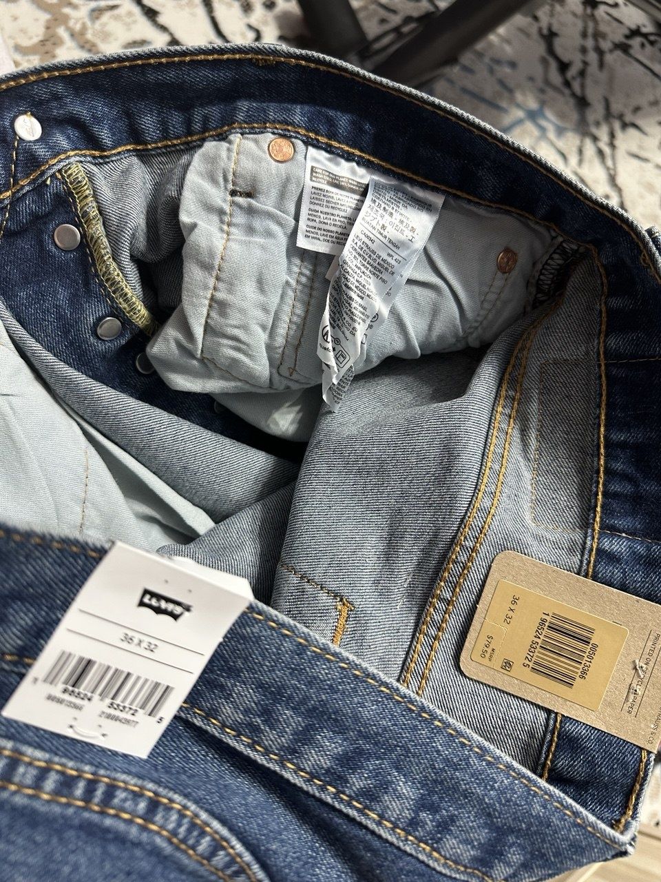 Джинсы Levi's 501 original regular fit 34/32 и 36/30